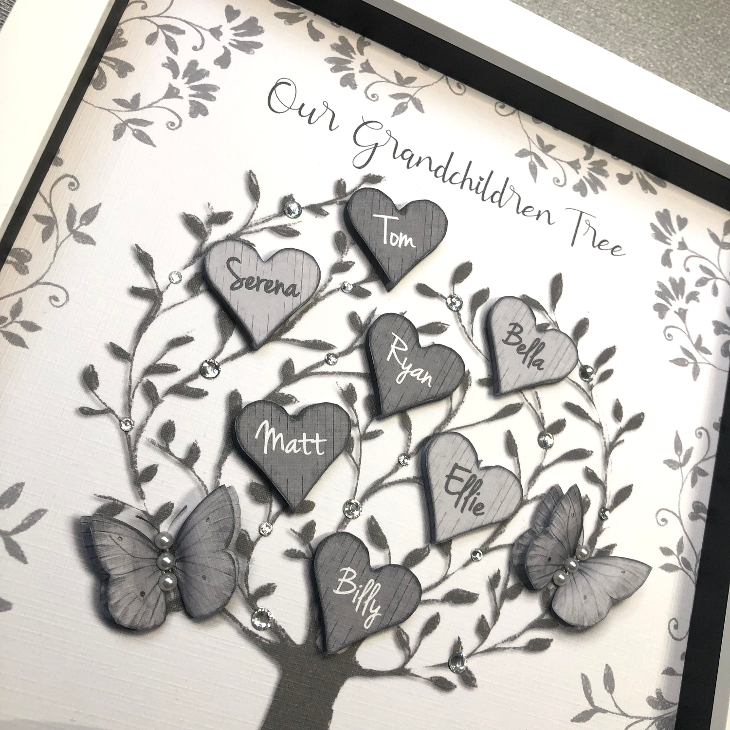Personalised 'Grandchildren Tree' Framed Print image 6