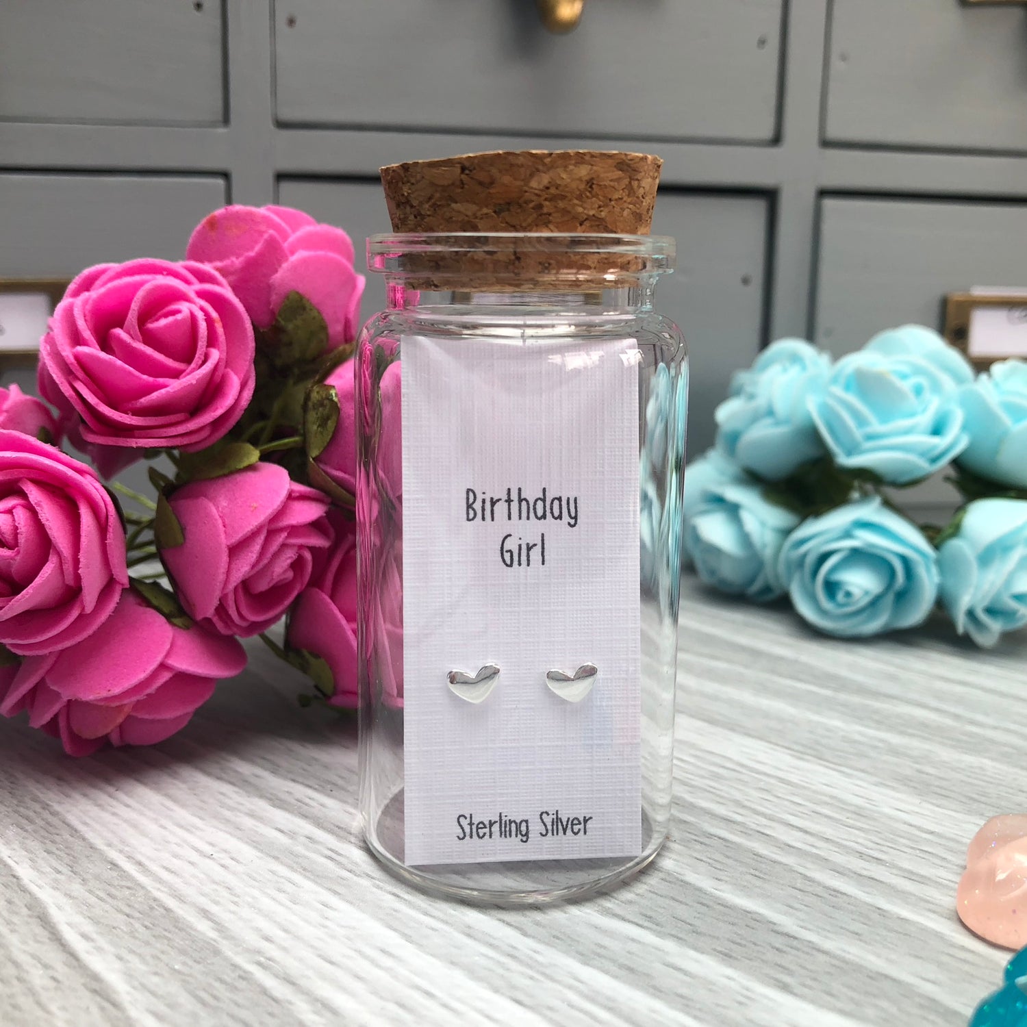 Birthday girl - Silver earrings image 0